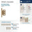 Decorative Hinges Steel Champagne Bronze Cabinet Hinge 3