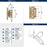 Decorative Hinges Steel Champagne Bronze Cabinet Hinge 2