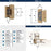 Decorative Hinges Steel Champagne Bronze Cabinet Hinge 2