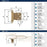 Decorative Hinges Steel Champagne Bronze Cabinet Hinge 2