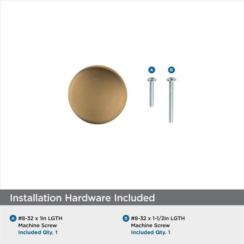 Edona Zinc Champagne Bronze Cabinet Knob 3