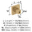 Monument Zinc Champagne Bronze Cabinet Knob 2