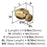 Vaile Zinc Champagne Bronze Cabinet Knob 2