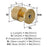 Balata Zinc Champagne Bronze Cabinet Knob 5