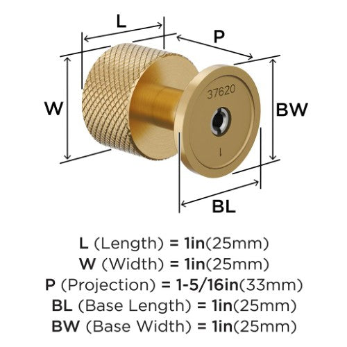 Balata Zinc Champagne Bronze Cabinet Knob 5