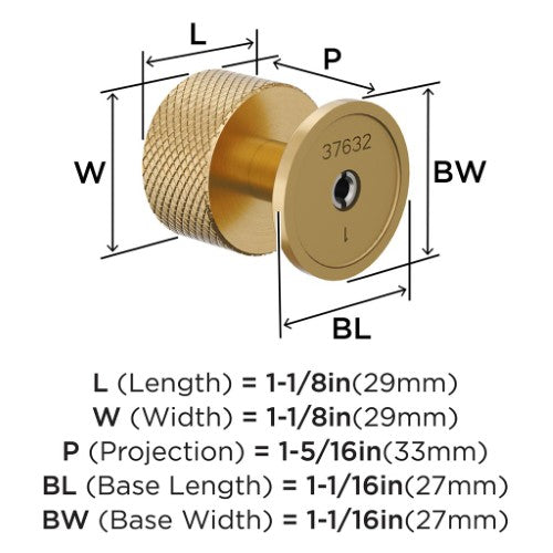 Balata Zinc Champagne Bronze Cabinet Knob 4