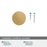 Balon Zinc Champagne Bronze Cabinet Knob 8