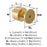 Balon Zinc Champagne Bronze Cabinet Knob 5