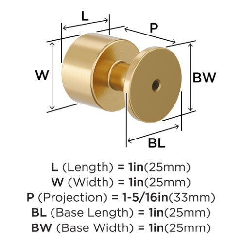 Balon Zinc Champagne Bronze Cabinet Knob 5