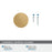 Balon Zinc Champagne Bronze Cabinet Knob 7