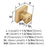 Blackrock Zinc Champagne Bronze Cabinet Knob 6