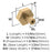Caliber Zinc Champagne Bronze Cabinet Knob 2