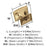 Candler Zinc Champagne Bronze Cabinet Knob 4
