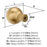 Cowrie Zinc Champagne Bronze Cabinet Knob 2