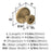 Edona Zinc Champagne Bronze Cabinet Knob 2