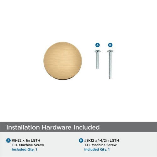 Everett Zinc Champagne Bronze Cabinet Knob 8