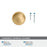 Farewind Zinc Champagne Bronze Cabinet Knob 5