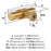 Farewind Zinc Champagne Bronze Cabinet Knob 4