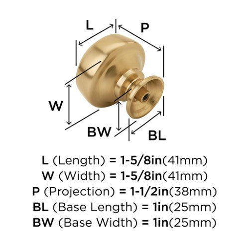 Kane Zinc Champagne Bronze Cabinet Knob 4