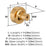 Merced Zinc Champagne Bronze Cabinet Knob 3