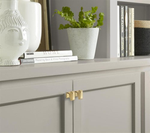 Mulholland Zinc Champagne Bronze Cabinet Knob 7