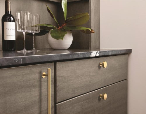 Radius Stainless Steel Champagne Bronze Cabinet Knob 5