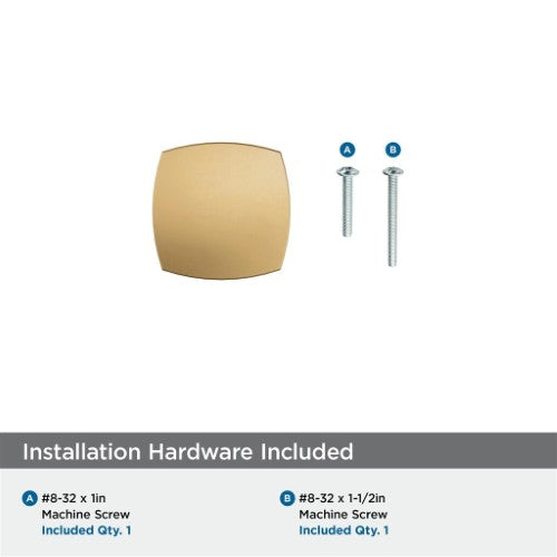 Stature Zinc Champagne Bronze Cabinet Knob 3