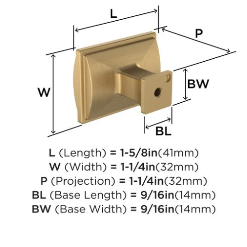 Townsend Zinc Champagne Bronze Cabinet Knob 4