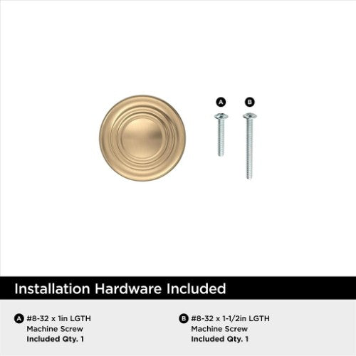 Inspirations Zinc Champagne Bronze Cabinet Knob 5