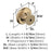 Inspirations Zinc Champagne Bronze Cabinet Knob 4