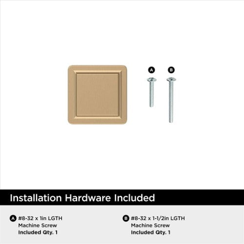 Eleva Zinc Champagne Bronze Cabinet Knob 3