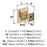 Pedestal Zinc Champagne Bronze Cabinet Knob 2