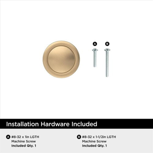 Loop Zinc Champagne Bronze Cabinet Knob 3