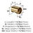 Whistle Zinc Champagne Bronze Cabinet Knob 2