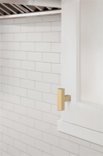 Intersect Zinc Champagne Bronze Cabinet Knob 4