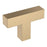 Intersect Zinc Champagne Bronze Cabinet Knob 1