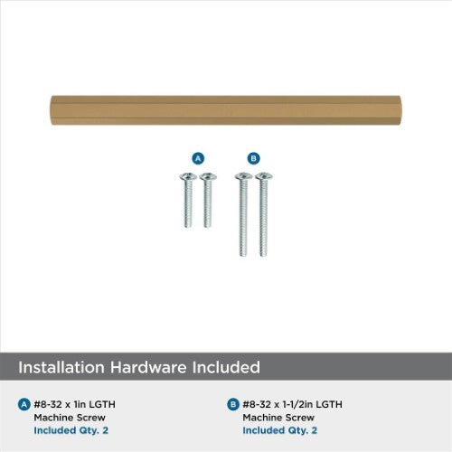 Caliber Zinc Champagne Bronze Cabinet Pull 18