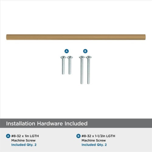 Caliber Zinc Champagne Bronze Cabinet Pull 16
