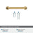 Factor Zinc Champagne Bronze Cabinet Pull 17
