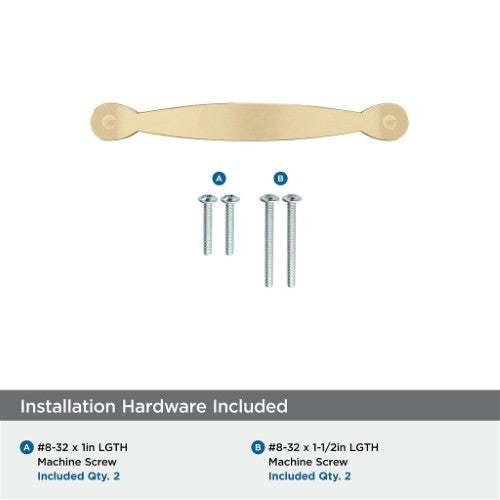 Inspirations Zinc Champagne Bronze Cabinet Pull 9