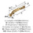 Inspirations Zinc Champagne Bronze Cabinet Pull 5