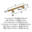 Radius Stainless Steel Champagne Bronze Cabinet Pull 10