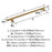 Radius Stainless Steel Champagne Bronze Cabinet Pull 14