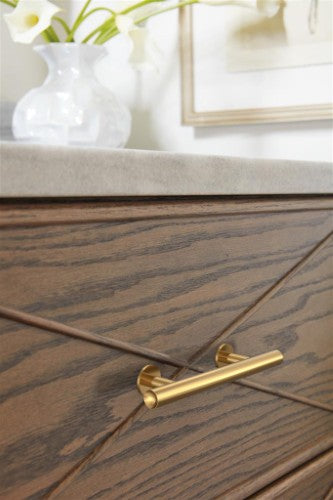 Radius Stainless Steel Champagne Bronze Cabinet Pull 18