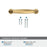 Renown Zinc Champagne Bronze Cabinet Pull 17
