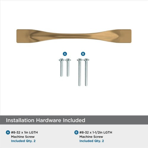 Uprise Zinc Champagne Bronze Cabinet Pull 5