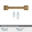Ville Zinc Champagne Bronze Cabinet Pull 6