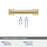 Appoint Zinc Champagne Bronze Cabinet Pull 36