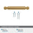 Balata Zinc Champagne Bronze Cabinet Pull 20