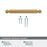 Balata Zinc Champagne Bronze Cabinet Pull 21